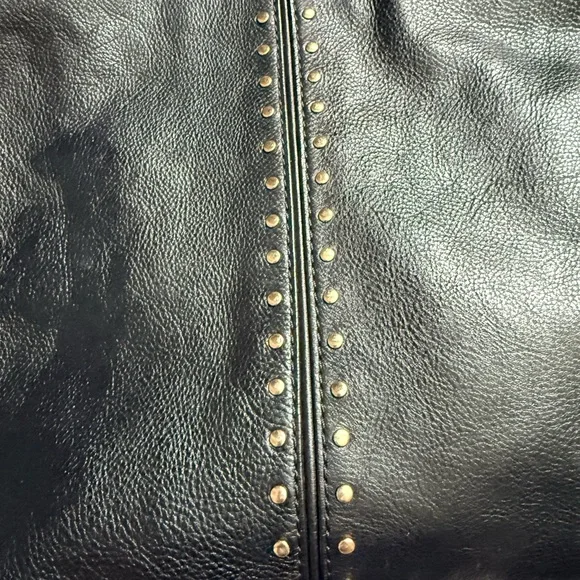 Michael Kors Black Shoulder Bag with Gold Accents - Picture 3 of 16